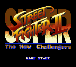 Super Street Fighter II - The New Challengers (Europe) Title Screen
